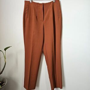 EUC LIKE NEW NINE WEST RUST TAPERED PANTS SIZE 12 / L WOMENS